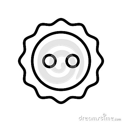 Button fill inside vector icon which can easily modify or edit Vector Illustration