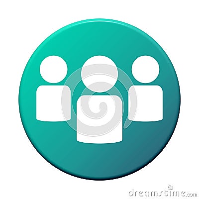 Button Group of People Stock Photo