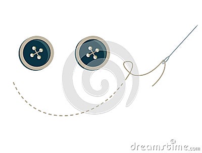 Button smiley face Vector Illustration