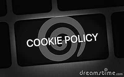 Button with text Cookie Policy Stock Photo