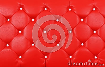 Buttoned on the red Texture. Repeat pattern Stock Photo