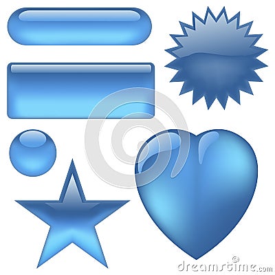 Buttons AQUA Vector Illustration