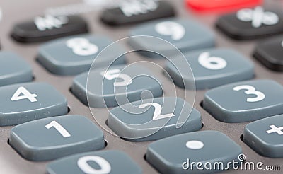 Buttons of calculator Stock Photo