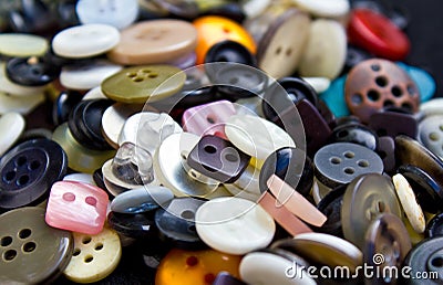 Buttons for clothing Stock Photo