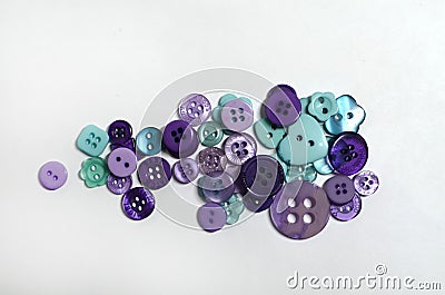 ButtonsButtons are beautifully laid out on a light background in the center. Stock Photo