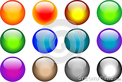 Buttons set Stock Photo