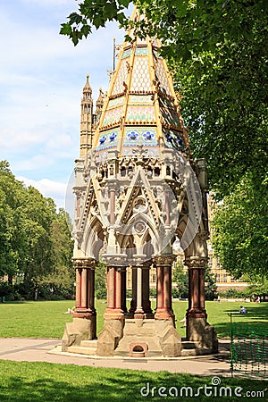 Buxton Water Fountain located in Westminster, London Editorial Stock Photo