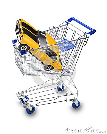 Buy Car Shopping Cart Stock Photo