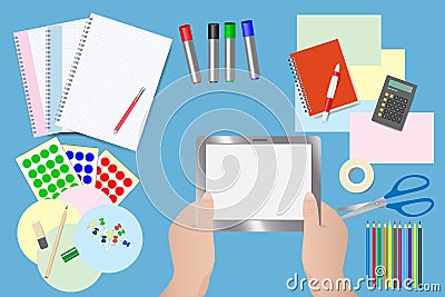 Buy equipment for moderation Vector Illustration