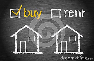 Buy a house Stock Photo