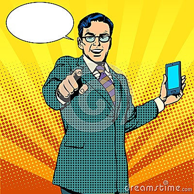 Buy a new gadget and phone business concept Vector Illustration