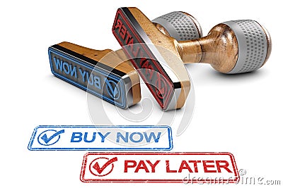 Buy Now Pay Later Cartoon Illustration