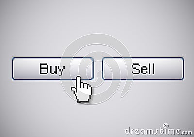 Buy Sell buttons Stock Photo