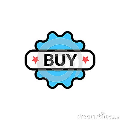buy sticker icon Stock Photo
