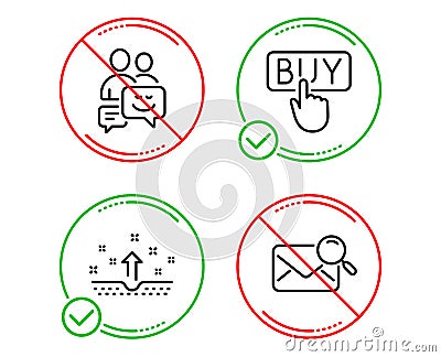 Buying, Clean skin and Communication icons set. Search mail sign. Vector Vector Illustration