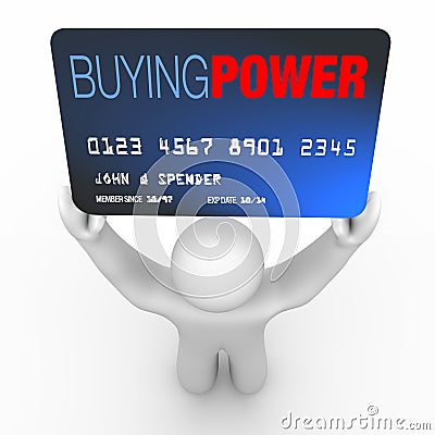 Buying Power - Person Holding Credit Card Stock Photo