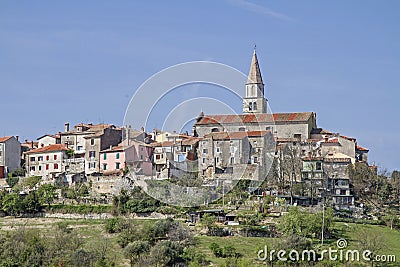 Buzet in Istria Stock Photo