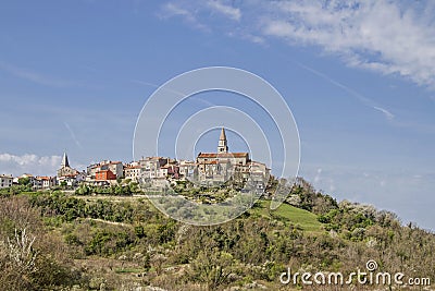 Buzet in Istria Stock Photo