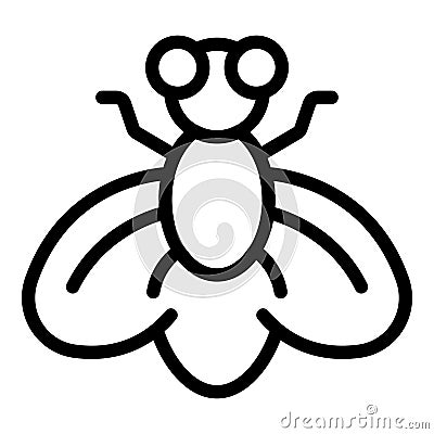 Buzz insect tsetse icon outline vector. Housefly insect Stock Photo