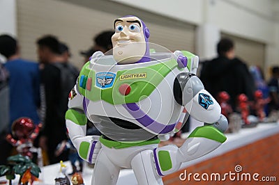 Buzz Lightyear the Space Ranger superhero fictional action figure Editorial Stock Photo