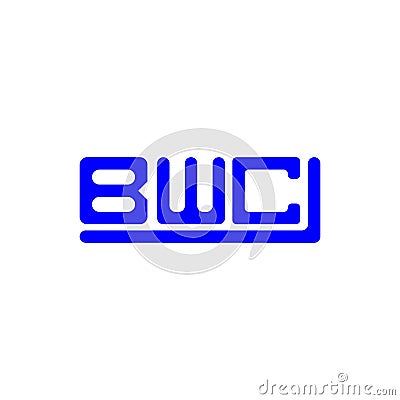 BWC letter logo creative design with vector graphic, BWC Stock Photo