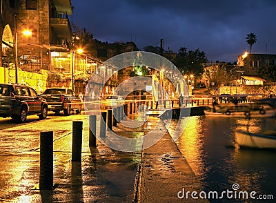 Byblos harbor Stock Photo