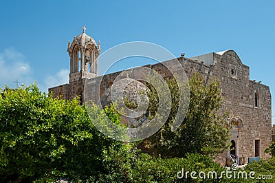 Byblos is a Mediterranean city in the Mount Lebanon Stock Photo