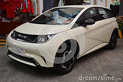 Byd dolphin at Revolve Car Show in Manila, Philippines Editorial Stock Photo