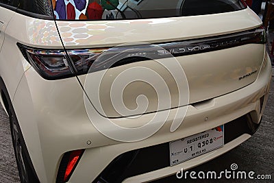 Byd dolphin at Revolve Car Show in Manila, Philippines Editorial Stock Photo