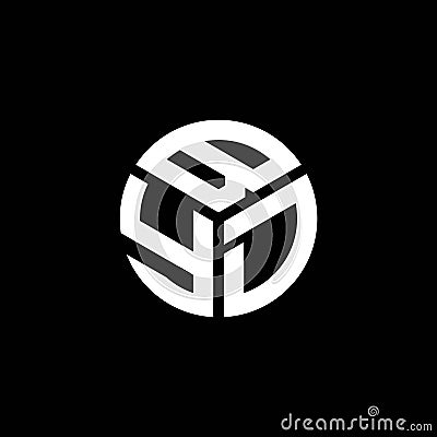 BYD letter logo design on black background. BYD creative initials letter logo concept. BYD letter design Vector Illustration
