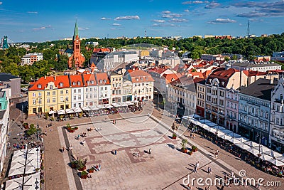 Bydgoszcz, Poland - June 3, 2023: Architecture of the city center of Bydgoszcz at Brda river in Poland Editorial Stock Photo