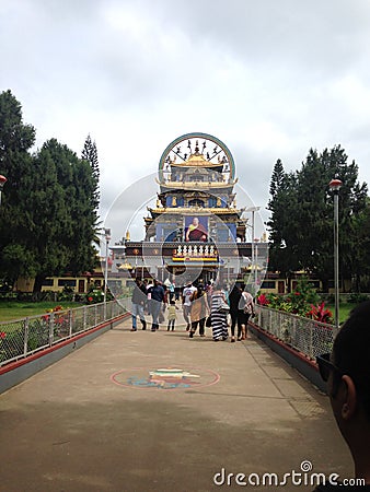 Bylakuppe Golden Temple Editorial Stock Photo