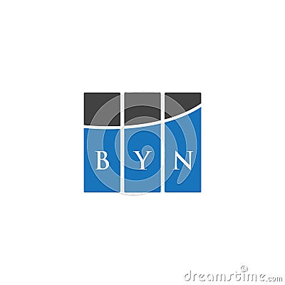 BYN letter logo design on BLACK background. BYN creative initials letter logo concept. BYN letter design Vector Illustration