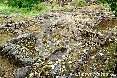 Byzantine bathhouse, in Kursi National Park Stock Photo