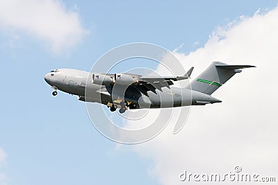 C-17 Cargo Plane Stock Photo