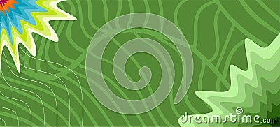 Mosaic of curves and wavy lines texture background. Abstract background with collage of various curvy shapes and texture. Vector Illustration