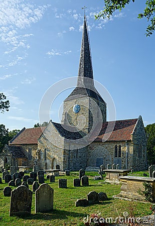 The Church of St Giles, Horsted Keynes, Sussex, UK Editorial Stock Photo