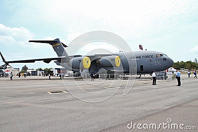 C17 Globemaster Transport Plane Editorial Stock Photo