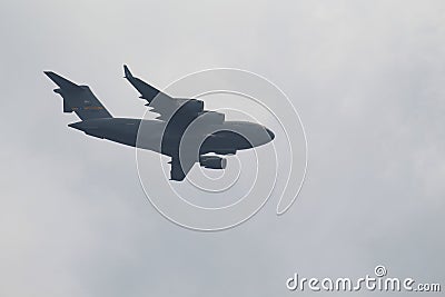 C-17 Globemaster from Joint Base Charleston in Myrtle Beach SC Editorial Stock Photo