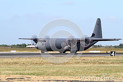 C-130 Hercules military transport plane Stock Photo