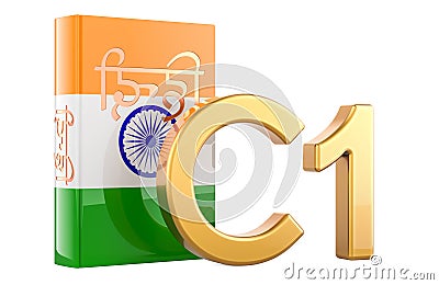 C1 Indian level, concept. Level Advanced, 3D rendering Stock Photo