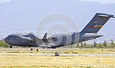 C-17 Military Cargo Transport Aircraft Editorial Stock Photo