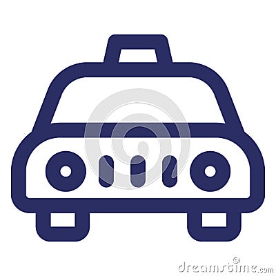 Cab, local transport Vector icon which can easily modify or edit Vector Illustration