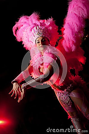 Cabaret dancer Stock Photo