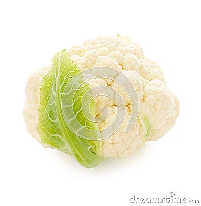 Cabbage cauliflower isolated on white background Stock Photo