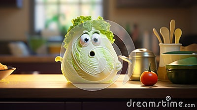 Cabbage Friends: Hilarious Animations For Kids Stock Photo
