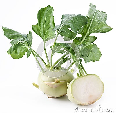 Cabbage kohlrabi Stock Photo