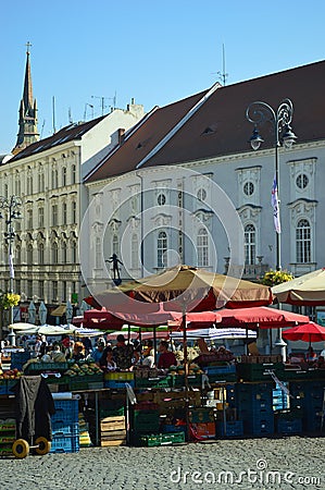 Brno Cabbage Market, Moravia, Czech Republic Editorial Stock Photo