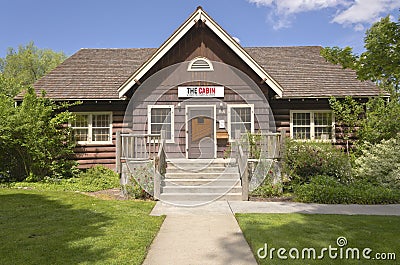 The Cabin center for readers and writers Biose Idaho. Stock Photo