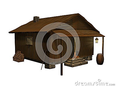 Cabin cozy Stock Photo